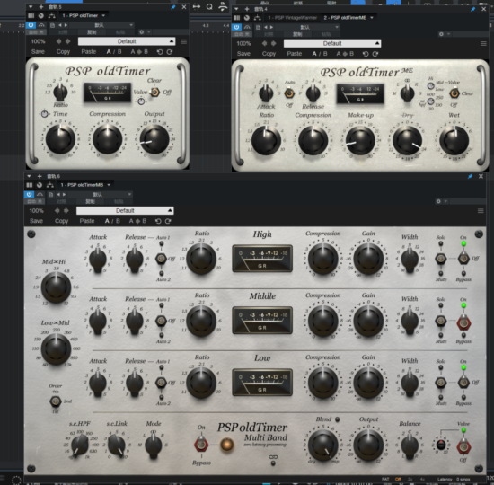 提取插件64位封装专用 PSP oldTimer复古动态压缩+声场控制3件套-YU158-音频制作系统办公资源