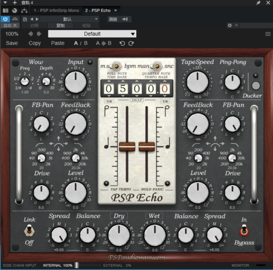 提取插件64位封装专用 PSP Echo复古磁带延迟-YU158-音频制作系统办公资源