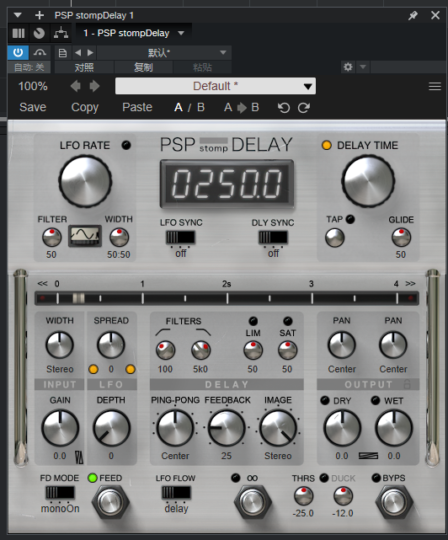 提取插件64位封装专用 PSP stompDelay零延迟-YU158-音频制作系统办公资源