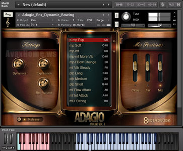 8Dio Adagio Violins v.1.1 KONTAKT小提琴音源 Windows/MacOS 康泰克音色-YU158-音频制作系统办公资源