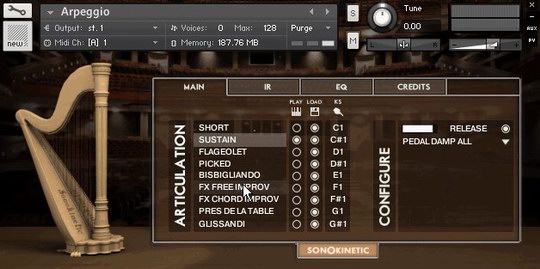 音乐会竖琴 Sonokinetic Arpeggio软音源音色 Windows/MacOS 康泰克音色-YU158-音频制作系统办公资源