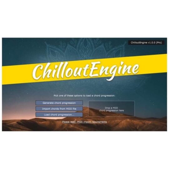 智能MIDI和弦旋律插件 FeelYourSound Chillout Engine Pro v1.1.0 WiN & macOS-YU158-音频制作系统办公资源