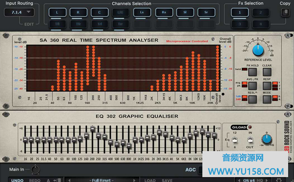 频谱分析插件 Red Rock Sound SA360 V1.5.2 WIN BUBBiX-YU158-音频制作系统办公资源