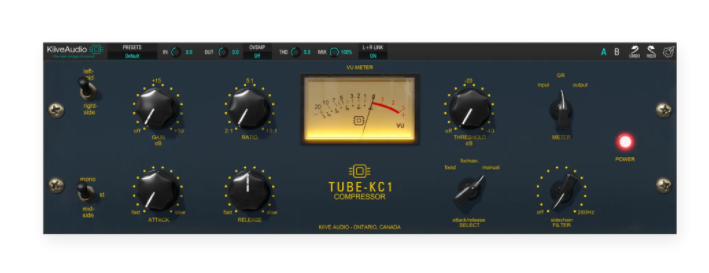 终极模拟Tube CL1B压缩效果器 Kiive Audio Tube KC-1 Comp v1.0.0 WIN&MAC-YU158-音频制作系统办公资源