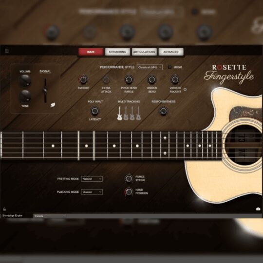泰勒414ce原声吉他音色库 Impact Soundworks Rosette Fingerstyle KONTAKT-YU158-音频制作系统办公资源