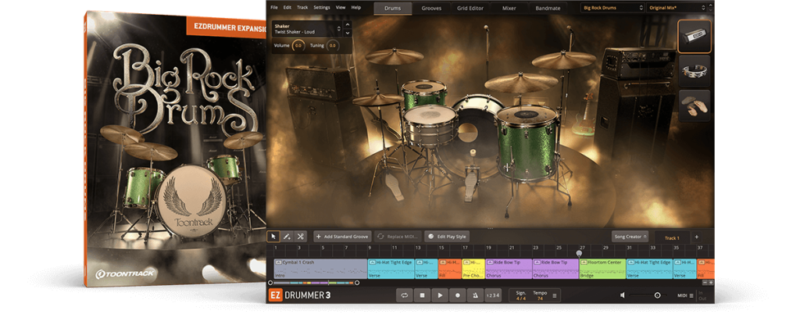 EZDrummer3扩展库之70年代硬摇滚鼓 Toontrack Big Rock Drums EZX v1.0.2 (SOUNDBANK)-YU158-音频制作系统办公资源