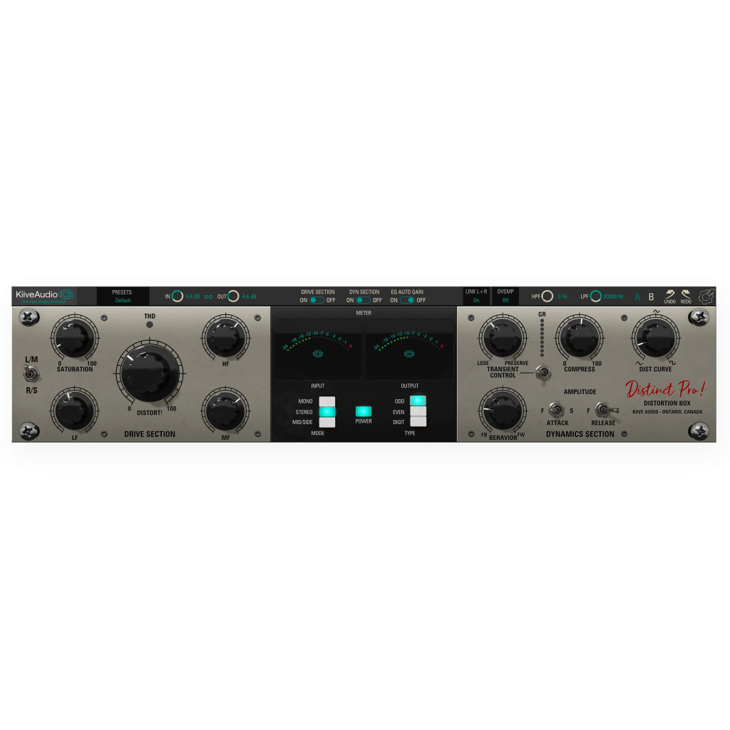 瞬态饱和效果器插件 Kiive Audio Distinct Pro v1.0.4 WIN&MAC（2024.05.28更新1.0.4版）-YU158-音频制作系统办公资源