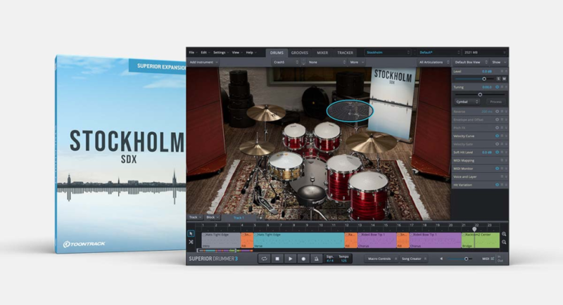 超级鼓手3扩展库之瑞典鼓 Toontrack Stockholm SDX (SOUNDBANK)-YU158-音频制作系统办公资源