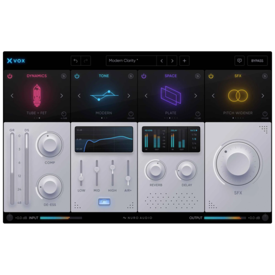 终极智能人声混音效果器 Nuro Audio Xvox v1.1.1 MAC U2B-YU158-音频制作系统办公资源
