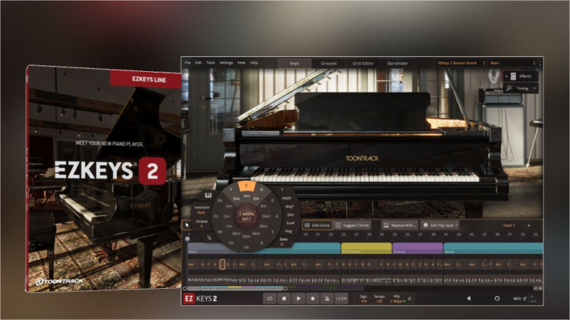 自动钢琴2代升级 Toontrack EZkeys v2.0.5 WIN&MAC U2B(主程序升级,附带扩展Session Organ EKX)-YU158-音频制作系统办公资源