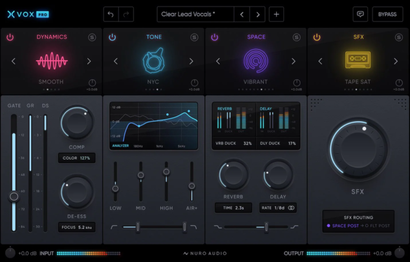 终极智能人声混音专业版合集 Nuro Audio Xvox Pro v1.0.3 MAC U2B-YU158-音频制作系统办公资源