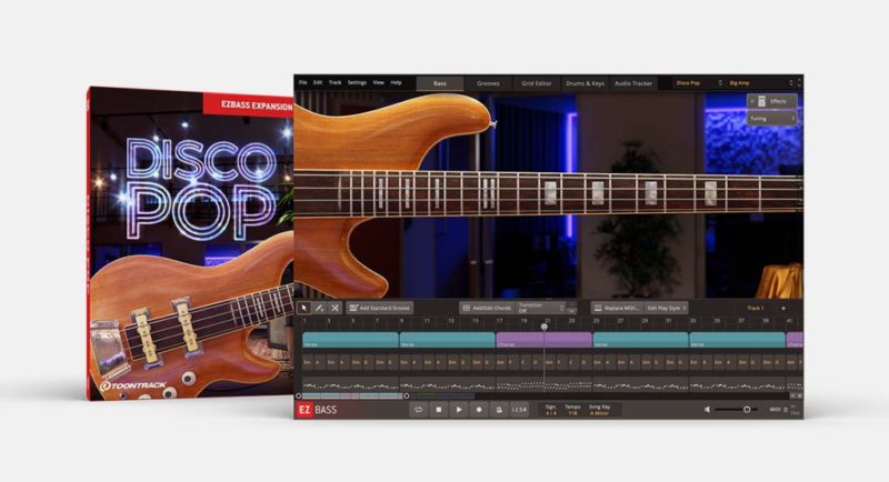 EZbass扩展库之流行迪斯科贝斯 Toontrack Disco Pop EBX v1.0.0 WIN&MAC-YU158-音频制作系统办公资源