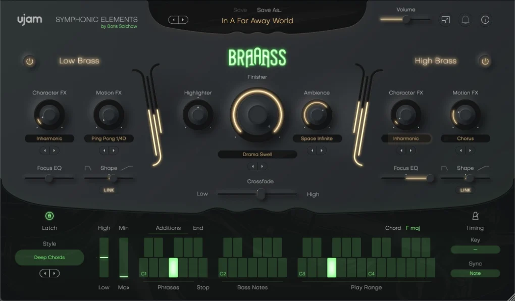 自动史诗铜管音源 UJAM Symphonic Elements BRAAASS v1.1.1 MAC（支持原生M芯片）-YU158-音频制作系统办公资源