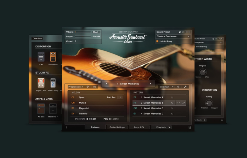 全新编曲木吉他音源 Native Instruments Session Guitarist Acoustic Sunburst Deluxe v1.0.2 KONTAKT-YU158-音频制作系统办公资源