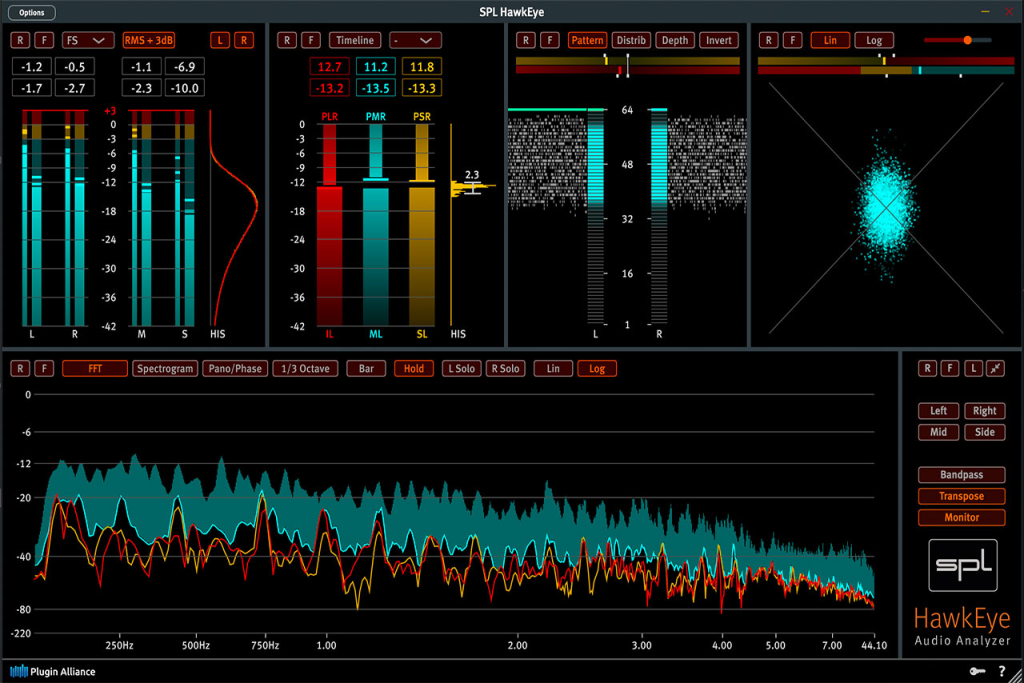 插件联盟系列鹰眼测量效果器 Plugin Alliance SPL HawkEye v1.1.0 WIN版-YU158-音频制作系统办公资源