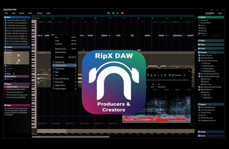 最新AI人声乐器提取软件 Hit’n’Mix RipX DAW PRO 7.1.0 WIN&MAC-YU158-音频制作系统办公资源