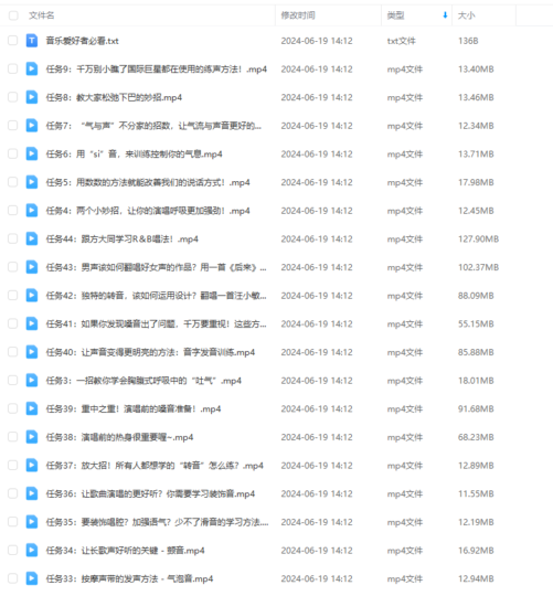 完美歌唱速成36招视频课程 - 王冠博-YU158-音频制作系统办公资源