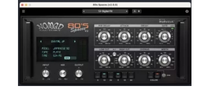 传奇混响插件 Nomad Factory 80s Spaces v2.4.0 Win-YU158-音频制作系统办公资源