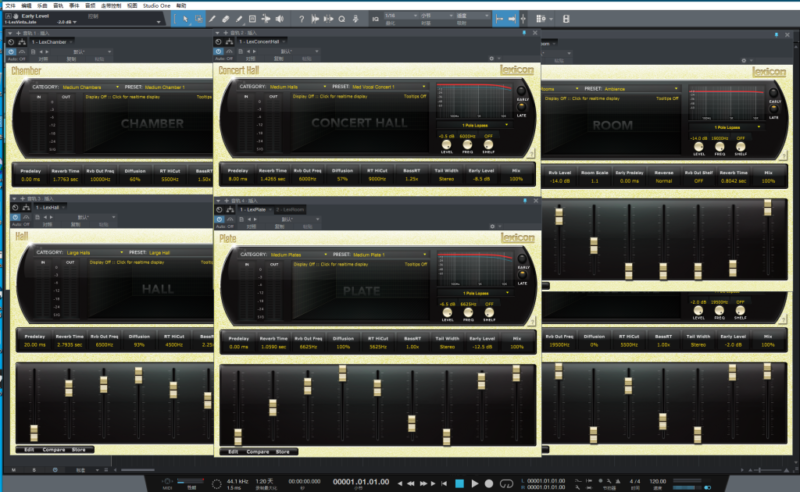一键安装版插件 Lexicon莱斯康混响 WIN-YU158-音频制作系统办公资源
