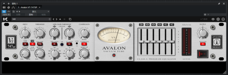 一键安装版插件 Avalon VT-747SP WIN-YU158-音频制作系统办公资源