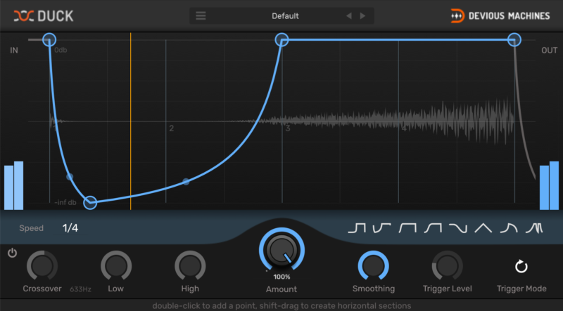 最牛侧链压缩插件 Devious Machines Duck v1.3.11 U2B MAC-YU158-音频制作系统办公资源