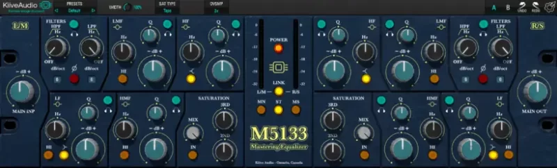 超级母带总线均衡插件效果器 Kiive Audio M5133 Mastering Equalizer v1.0.0 WiN-YU158-音频制作系统办公资源