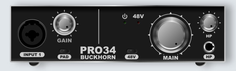 跳羚Buckhorn PRO 34声卡驱动下载-YU158-音频制作系统办公资源