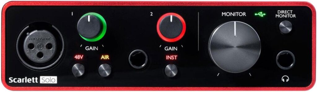 福克斯特 Scarlett solo声卡驱动下载（四代）-YU158-音频制作系统办公资源