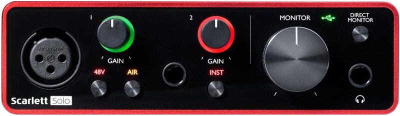 福克斯特 Scarlett solo声卡驱动下载(四代)-YU158-音频制作系统办公资源