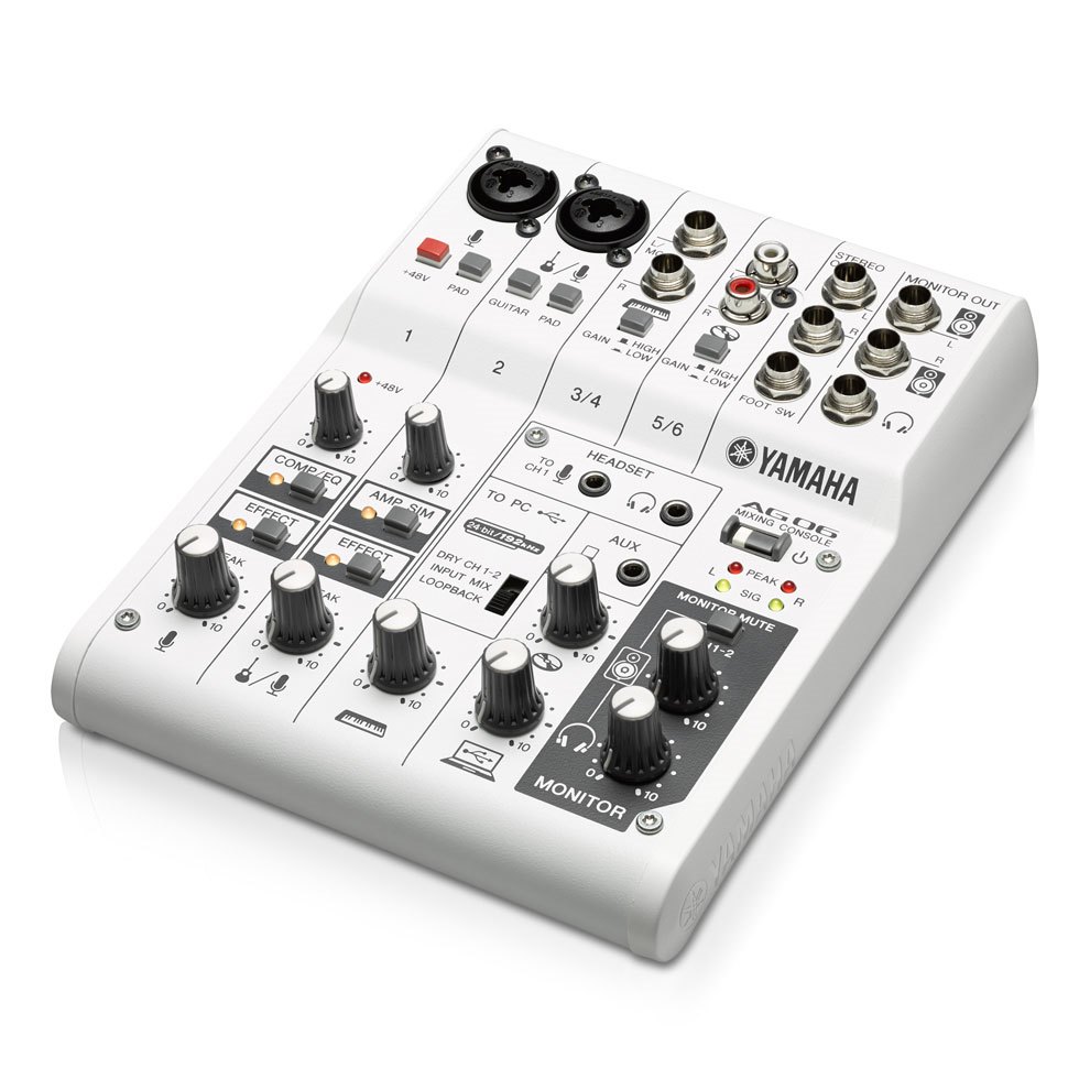 YAMAHA 雅马哈声卡 AG06 官方驱动下载-YU158-音频制作系统办公资源