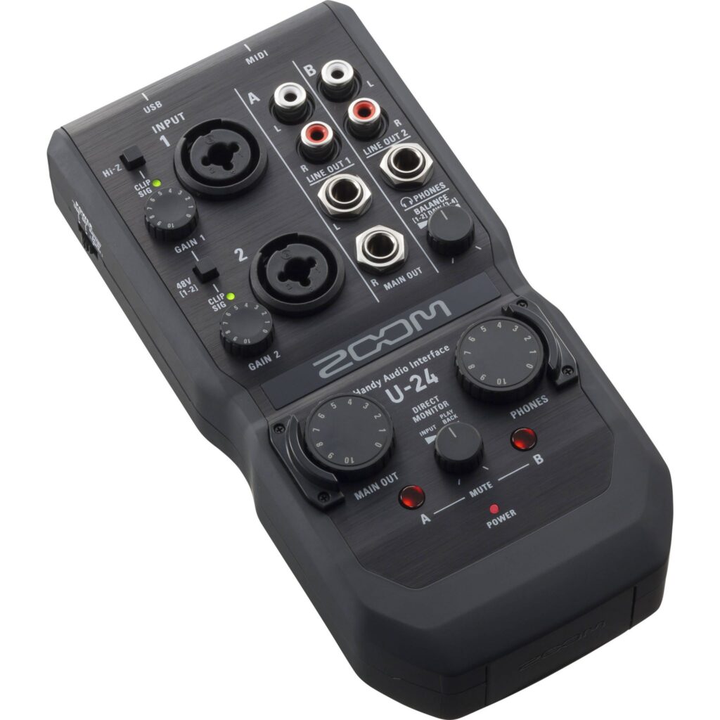 ZOOM U-24 声卡驱动下载-YU158-音频制作系统办公资源