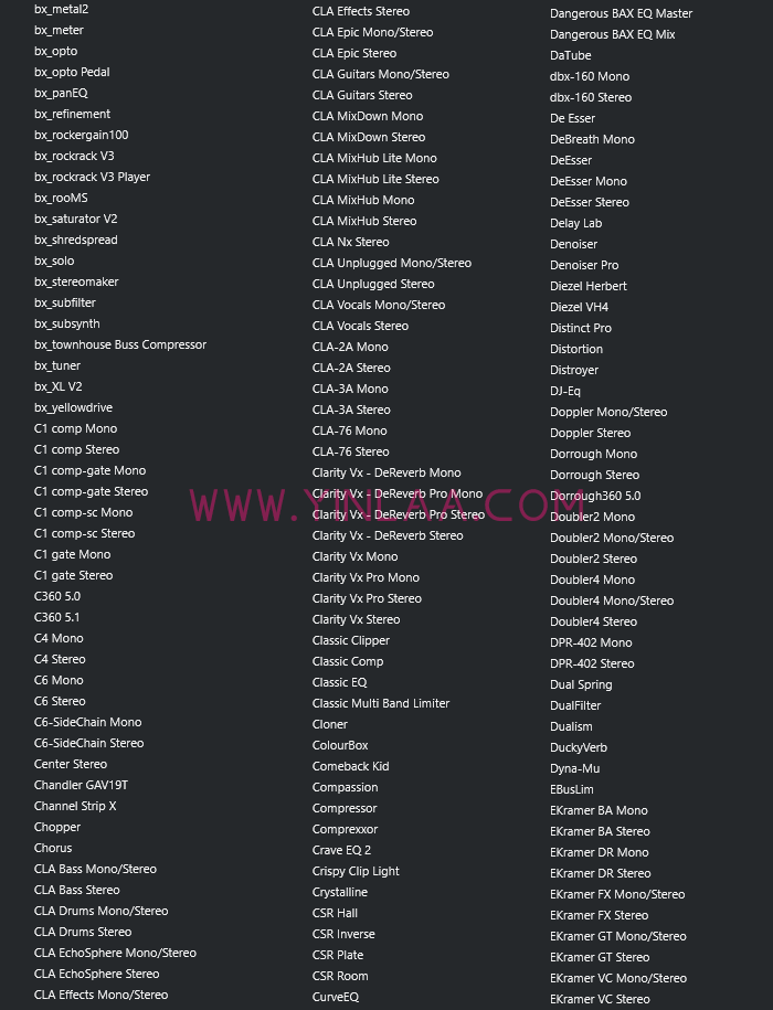 图片[5]-【独家制作】2025最新调试混音插件包64位VST3 600个一键安装效果器合集12G WIN 支持定制-YU158-音频制作系统办公资源