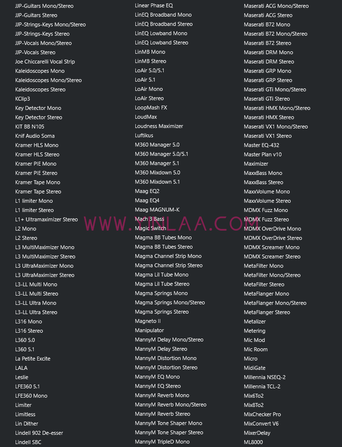 图片[7]-【独家制作】2025最新调试混音插件包64位VST3 600个一键安装效果器合集12G WIN 支持定制-YU158-音频制作系统办公资源