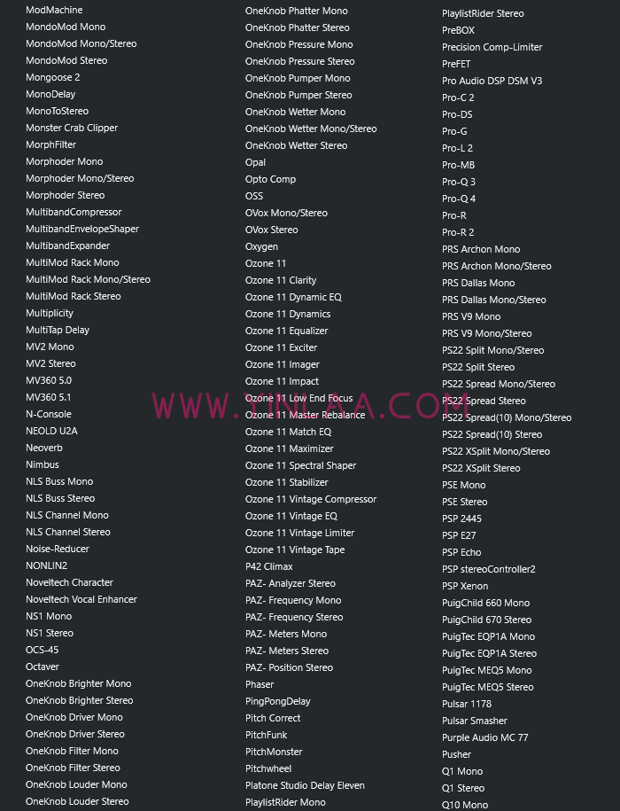 图片[8]-【独家制作】2025最新调试混音插件包64位VST3 600个一键安装效果器合集12G WIN 支持定制-YU158-音频制作系统办公资源