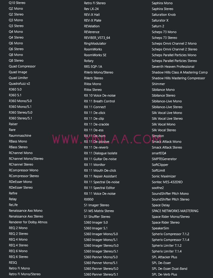 图片[9]-【独家制作】2025最新调试混音插件包64位VST3 600个一键安装效果器合集12G WIN 支持定制-YU158-音频制作系统办公资源