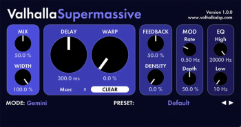 Valhalla DSP Valhalla Supermassive v4.0.0 Win/MacOS-YU158-音频制作系统办公资源