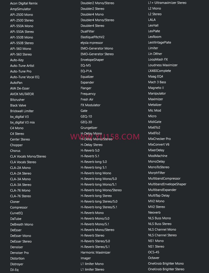 图片[3]-独家制作 混音调试插件包64位VST3套装 一键安装效果器合集2G WIN-YU158-音频制作系统办公资源