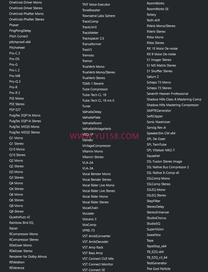 图片[4]-独家制作 混音调试插件包64位VST3套装 一键安装效果器合集2G WIN-YU158-音频制作系统办公资源