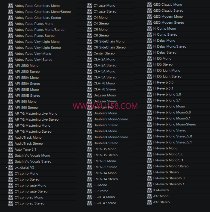 图片[3]-独家制作 音频调试混音插件包32位VST/DLL 一键安装效果器合集2G WIN 支持定制-YU158-音频制作系统办公资源