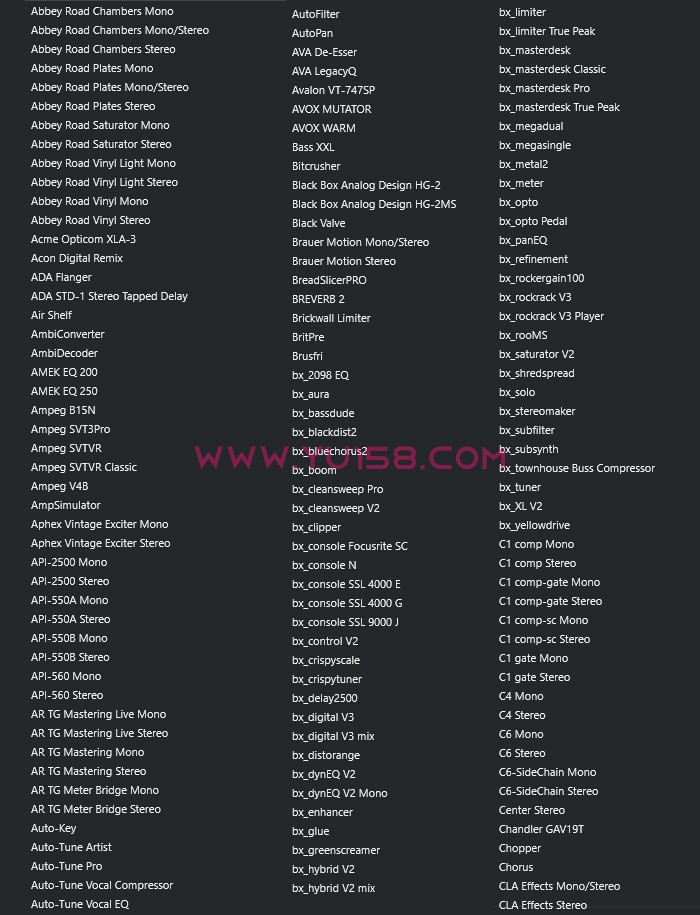 图片[4]-YU158独家制作 精选调试混音插件包64位VST3 600个一键安装效果器合集10G WIN 支持定制-YU158-音频制作系统办公资源