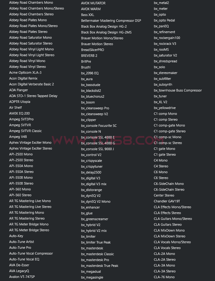 图片[4]-YU158独家制作 精选调试混音插件包64位VST3 600个一键安装效果器合集10G WIN 支持定制-YU158-音频制作系统办公资源