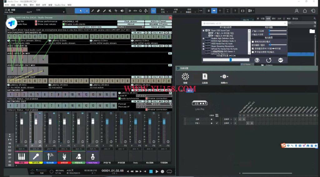 图片[3]-板载声卡关联 studio one机架跳线设置教程-YU158-音频制作系统办公资源