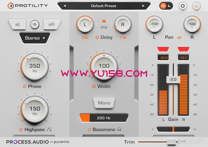 多合一插件 Process Audio Protility v1.0.0 VST3 AU AAX WiN-YU158-音频制作系统办公资源