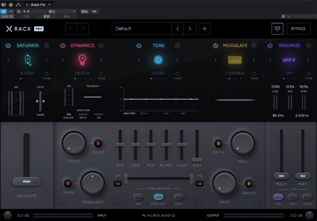 综合模拟混音插件 Nuro Audio Xrack Pro v1.0.2  WIN-YU158-音频制作系统办公资源