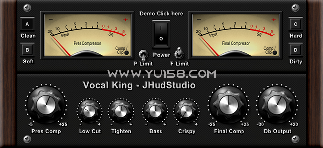 人声之王压缩器 Vocal King Plugin 1.2.0 WiN-YU158-音频制作系统办公资源