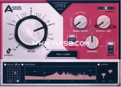 音高变换插件 Auburn Sounds Inner Pitch 2.0.0 WiN-YU158-音频制作系统办公资源