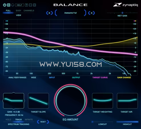 Zynaptiq BALANCE v1.0.2 MacOS-YU158-音频制作系统办公资源