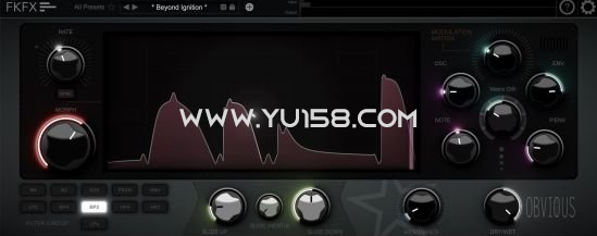 过滤器 FKFX Audio Obvious Filter v1.9.7 MacOS-YU158-音频制作系统办公资源