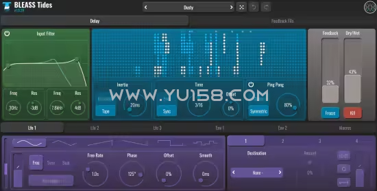 延迟效果器 BLEASS Tides 1.1.0 WiN-YU158-音频制作系统办公资源