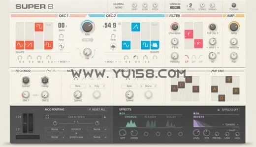 Native Instruments Super 8 R2 2.1.0 x64-YU198-音频制作办公资源分享